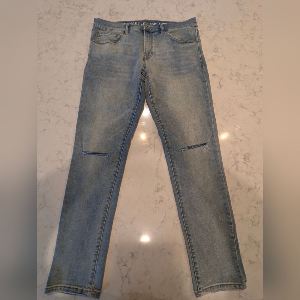 Arizona Jean Company Men's Faded Blue Skinny Jeans